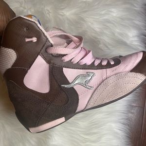 Pink/Brown Kangaroo Sneakers-Sz 7